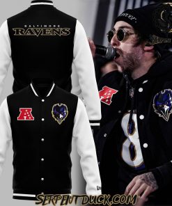 Baltimore Ravens Post Malone Limited Edition Baseball Jacket