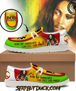 Bob Marley None Bit Ourselves Can Free Our Minds Hey Dude Shoes