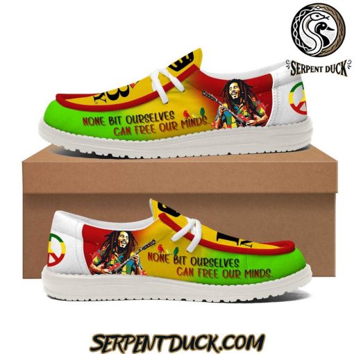 Bob Marley None Bit Ourselves Can Free Our Minds Hey Dude Shoes