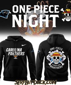 Carolina Panthers X One Piece Black Hoodie