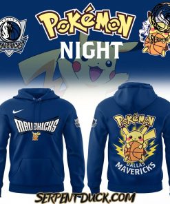 Dallas Mavericks x Pokemon Night Hoodie 2025