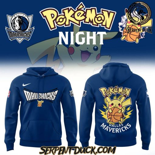 Dallas Mavericks x Pokemon Night Hoodie 2025