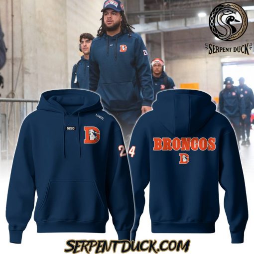 Denver Broncos Classic D Logo Navy Hoodie