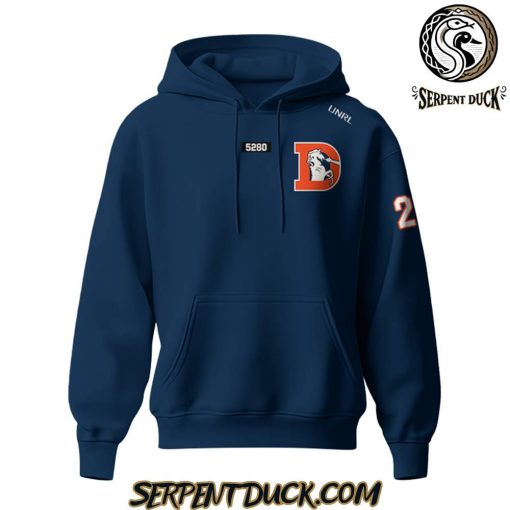 Denver Broncos Classic D Logo Navy Hoodie