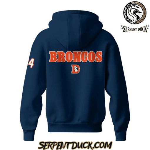 Denver Broncos Classic D Logo Navy Hoodie