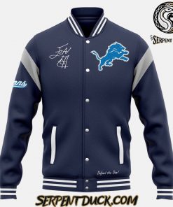 Detroit Lions And Rapper Flavor Flav Sign Limited Edition Baseball Jacket