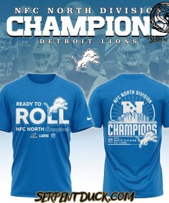 Detroit Lions NFC North Division Champions Limited Blue T-Shirt