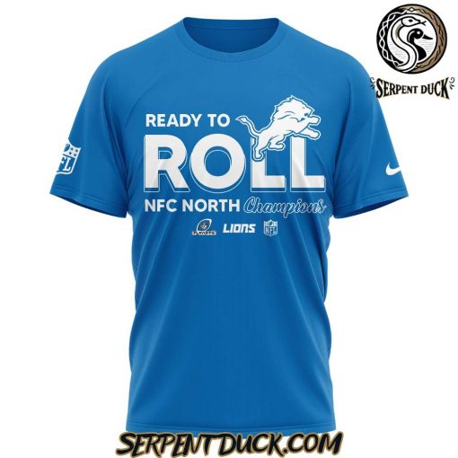 Detroit Lions NFC North Division Champions Limited Blue T-Shirt