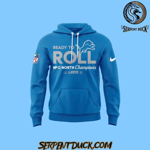 Detroit Lions Ready To Roll NFC North Champions Blue Hoodie