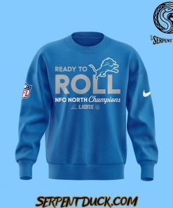 Detroit Lions Ready To Roll NFC North Champions Blue Sweatshirt