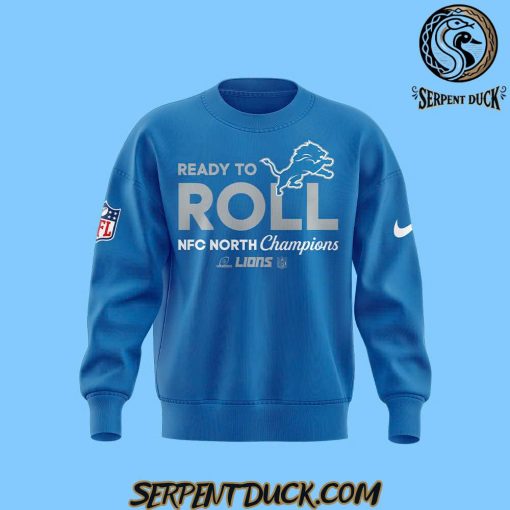 Detroit Lions Ready To Roll NFC North Champions Blue Sweatshirt