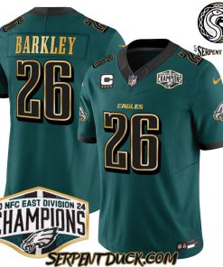 Philadelphia Eagles 2024 NFC East Division Champions Green Football Jersey