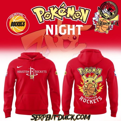 Houston Rockets x Pokemon Night Hoodie 2025