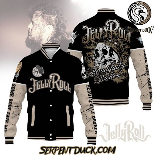 Jelly Roll Beautifully Broken Baseball Jacket