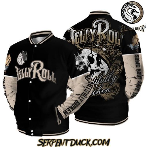 Jelly Roll Beautifully Broken Baseball Jacket