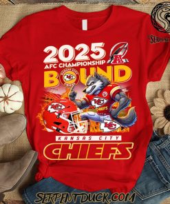 Kansas City Chiefs 2025 AFC Championship Bound T-Shirt