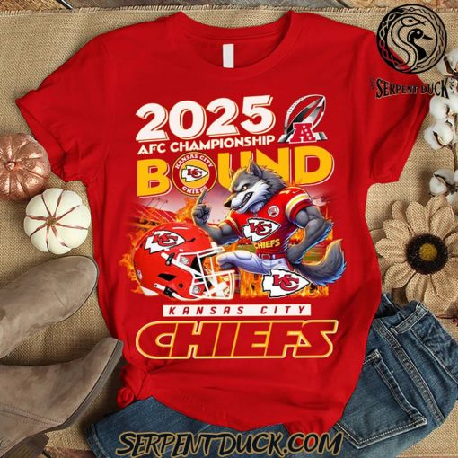 Kansas City Chiefs 2025 AFC Championship Bound T-Shirt