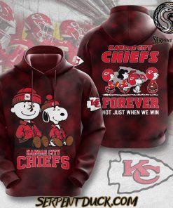 Kansas City Chiefs NFL X Peanuts Forever Not Just When We Win Hoodie