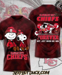 Kansas City Chiefs NFL X Peanuts Forever Not Just When We Win T-Shirt