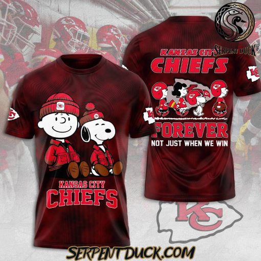 Kansas City Chiefs NFL X Peanuts Forever Not Just When We Win T-Shirt