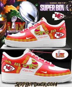 Kansas City Chiefs Super Bowl Lix 2025 Limited Edition Air Force 1 Sneaker