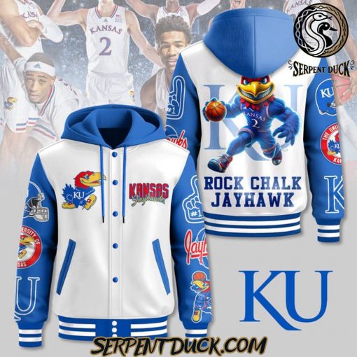 Kansas Jayhawks Rock Chalk Jayhawk Baseball Jacket