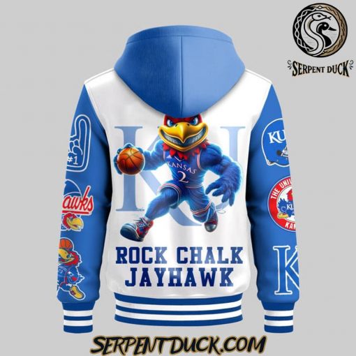 Kansas Jayhawks Rock Chalk Jayhawk Baseball Jacket