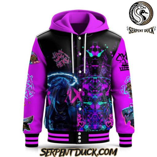 League of Legends Jinx Was Here Baseball Jacket