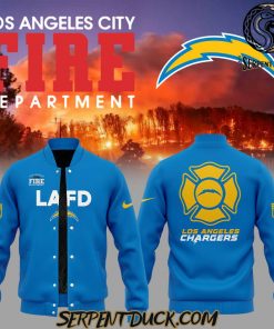 Los Angeles Chargers LAFD Baseball Jacket