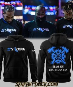 Los Angeles Clippers LA Strong Thank You First Responders Black Hoodie