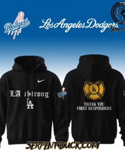 Los Angeles Dodgers LA Strong Thank You First Responders Hoodie