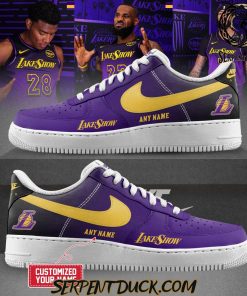 Los Angeles Lakers NBA LakeShow Custom Air Force 1