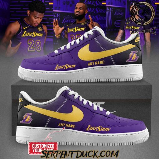 Los Angeles Lakers NBA LakeShow Custom Air Force 1