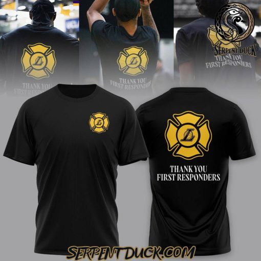 Los Angeles Lakers Thank You First Responders T-Shirt