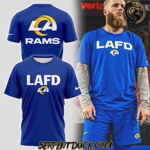 Los Angeles Rams LAFD Blue T-Shirt