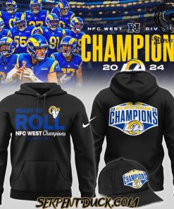 Los Angeles Rams Ready To Roll NFC West Champions Hoodie