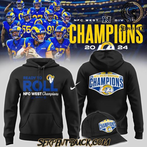 Los Angeles Rams Ready To Roll NFC West Champions Hoodie