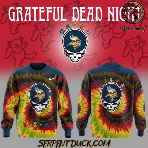 Minnesota Vikings Grateful Dead Night Sweatshirt