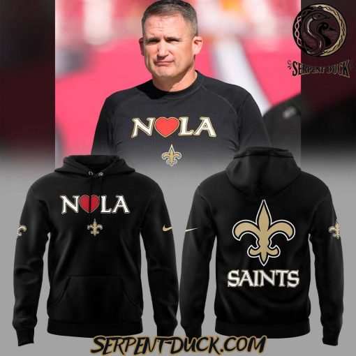 New Orleans Saints NOLA Strong Black Hoodie