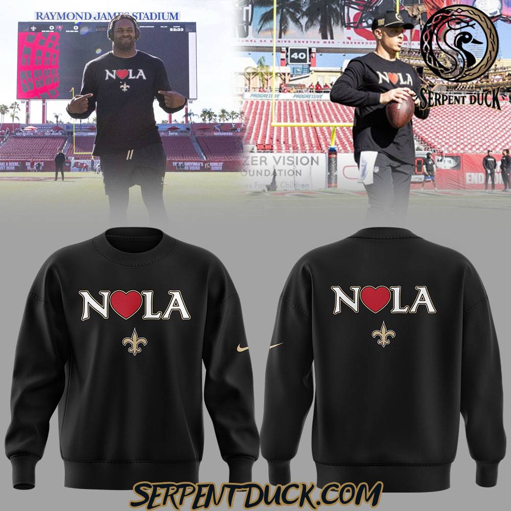 New Orleans Saints NOLA Strong Black Sweatshirt