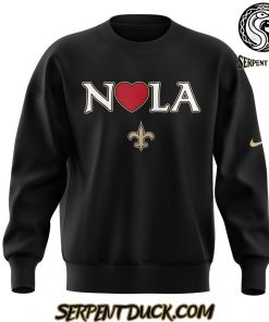 New Orleans Saints NOLA Strong Black Sweatshirt