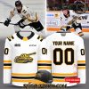 North Bay Battalion Green Gold 2025 New Custom Hockey Jersey