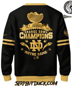 Notre Dame Fighting Irish 2025 Orange Bowl Champions Black Sweatshirt