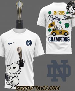 Notre Dame Fighting Irish X Snoopy 2025 Champions T-Shirt