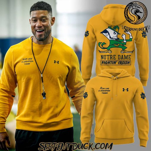 Notre Dame Football Play Like a Champion Today Limited Hoodie