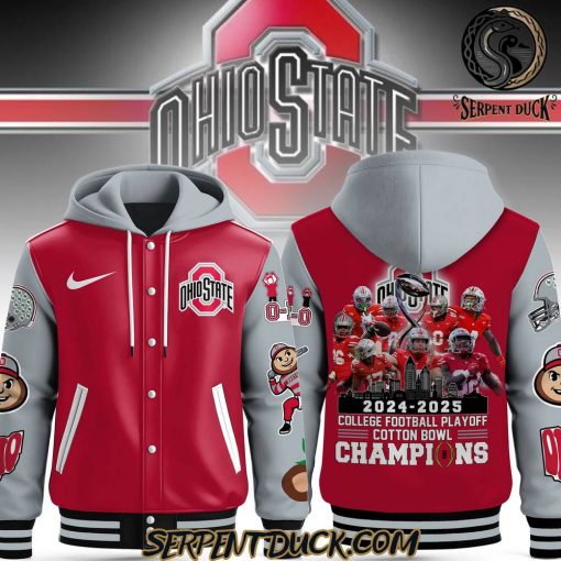 Ohio State Buckeyes 2024-2025 College Football Playoff Cotton Bowl Baseball Jacket