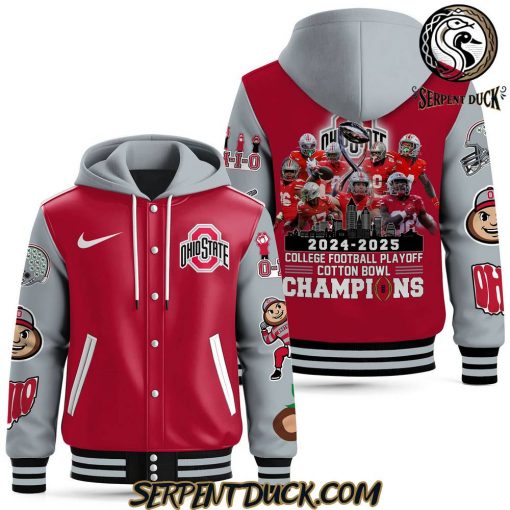 Ohio State Buckeyes 2024-2025 College Football Playoff Cotton Bowl Baseball Jacket