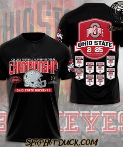 Ohio State Buckeyes College Football Playoff National Championship 2025 T-Shirt