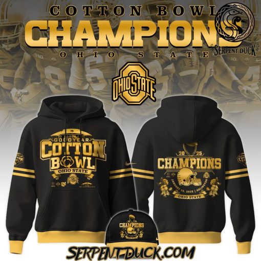 Ohio State Buckeyes Cotton Bowl Champions Black Sweatshirt