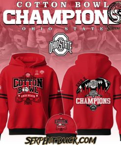 Ohio State Buckeyes Cotton Bowl Champions Red Hoodie